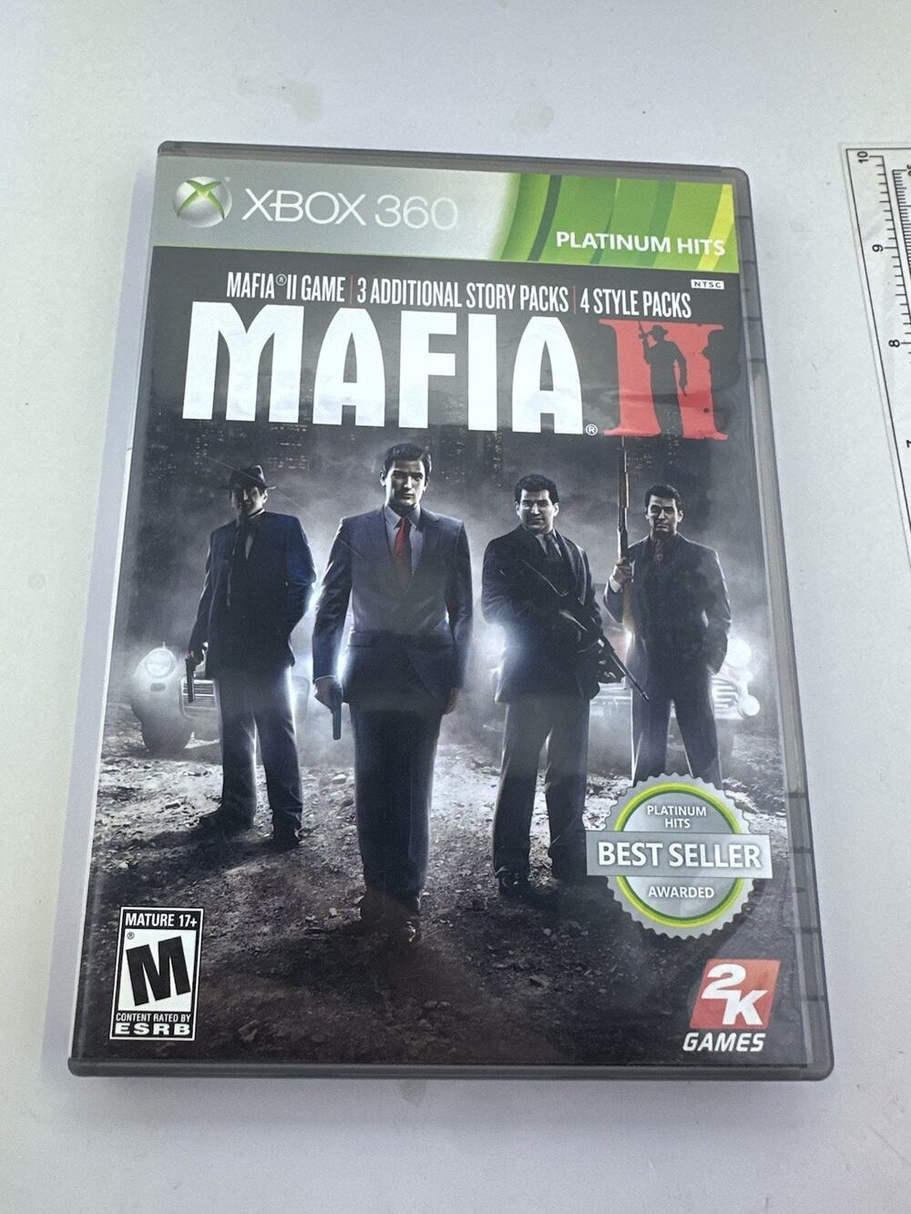 Platinum Hits Mafia II 2 Xbox 360 Complete W/Manual, Map & Both Discs